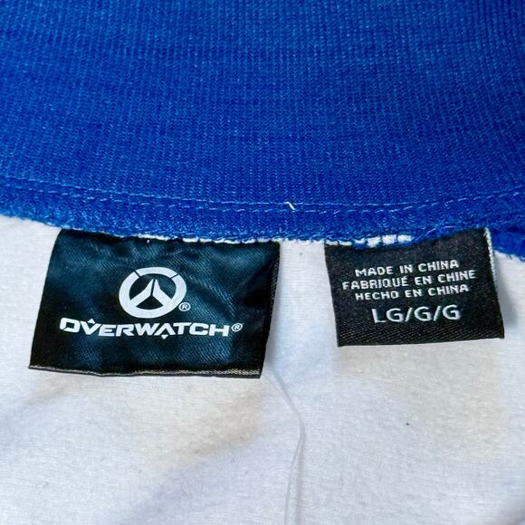 Overwatch NWT Men's Large Soldier 76 Blue Full Zip Track Jacket Athleisure - Picture 4 of 13